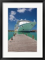 Antigua, St Johns, Heritage Quay, Cruise ship Fine Art Print