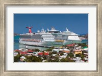 Antigua, St Johns, Heritage Quay, Cruise ship area Fine Art Print