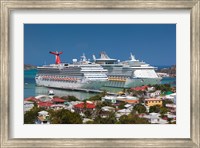 Antigua, St Johns, Heritage Quay, Cruise ship area Fine Art Print