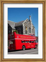 Bus tour and Arts Centre, Christchurch, New Zealand Fine Art Print