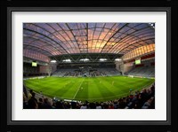 Football game, Forsyth Barr Stadium, Dunedin, South Island, New Zealand - fisheye Fine Art Print