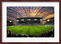 Football game, Forsyth Barr Stadium, Dunedin, South Island, New Zealand - fisheye Fine Art Print