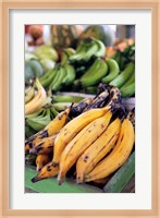 Fresh bananas at the local market in St John's, Antigua Fine Art Print