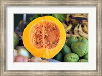 Fresh vegetables and fruits at the local market in St John's, Antigua Fine Art Print