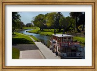 River Queen Paddle Steamer, Taylor River, New Zealand Fine Art Print