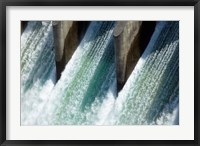 Water from Clyde Dam, Otago, South Island, New Zealand Fine Art Print