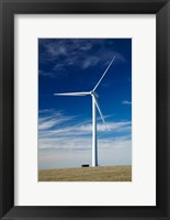 Wind turbine at Mt Stuart wind farm, South Otago, New Zealand Fine Art Print
