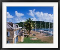 Copper and Lumber Store, Antigua, Caribbean Framed Print