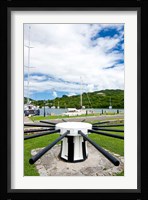 A Capstan, Nelson's Dockyard, Antigua, Caribbean Framed Print