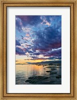 New Zealand, South Island, Kaikoura, South Bay Sunset Fine Art Print