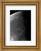 Craters Copernicus, Plato, Eratosthenes, and Archimedes near the Montes Apenninus Mountain Range Fine Art Print