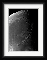 Craters Copernicus, Plato, Eratosthenes, and Archimedes near the Montes Apenninus Mountain Range Fine Art Print