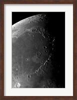 Craters Copernicus, Plato, Eratosthenes, and Archimedes near the Montes Apenninus Mountain Range Fine Art Print