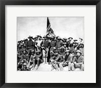 Colonel Theodore Roosevelt and The Rough Riders Fine Art Print