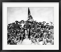 Colonel Theodore Roosevelt and The Rough Riders Framed Print