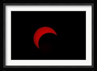 Partial Solar Eclipse (red sun) Fine Art Print