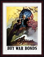 Uncle Sam Urging Troops into Battle Fine Art Print