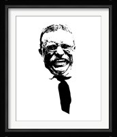 Vector Portrait of Theodore Roosevelt smiling Fine Art Print