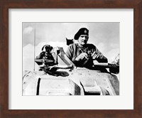 Field Marshal Bernard Law Montgomery in his Tank Fine Art Print