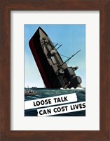 Loose Talk Can Cost Lives Fine Art Print