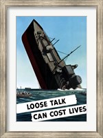 Loose Talk Can Cost Lives Fine Art Print