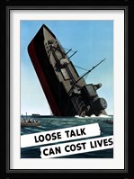 Loose Talk Can Cost Lives Fine Art Print