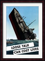 Loose Talk Can Cost Lives Fine Art Print