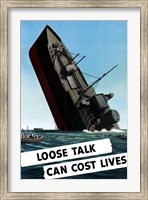 Loose Talk Can Cost Lives Fine Art Print