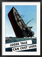Loose Talk Can Cost Lives Fine Art Print