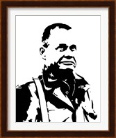 General Lewis Chesty Puller (negative view) Fine Art Print
