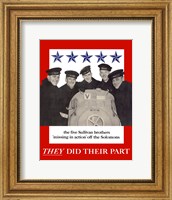 Sullivan Brothers - They Did Their Part Fine Art Print