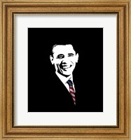 President Barack Obama with Flag Tie Fine Art Print
