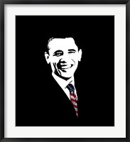 President Barack Obama with Flag Tie Fine Art Print