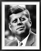 Vector Portrait of John F Kennedy Framed Print
