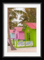 Beach bungalow, Princess Cays, Eleuthera, Bahamas Fine Art Print