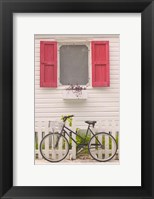 Beach House and Bicycle, Loyalist Cays, Bahamas, Caribbean Fine Art Print