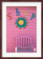 Colorful Sign at Compass Point Resort, Gambier, Bahamas, Caribbean Fine Art Print