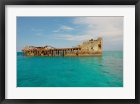 Cement shipwreck, Barnett Harbour, Bahamas Fine Art Print