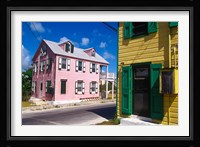 Colorful Loyalist Home, Governor's Harbour, Eleuthera Island, Bahamas Fine Art Print