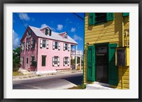 Colorful Loyalist Home, Governor's Harbour, Eleuthera Island, Bahamas Fine Art Print