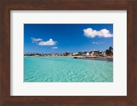 Bahamas, Eleuthera Island, Tarpum Bay, town beach Fine Art Print