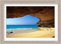 Cave at French Bay, San Salvador Island, Bahamas Fine Art Print