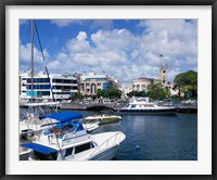 Careenage, Bridgetown, Barbados, Caribbean Framed Print