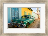 1958 Classic Chevy Car, Trinidad Cuba Fine Art Print