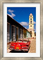 Old worn 1958 Classic Chevy, Trinidad, Cuba Fine Art Print