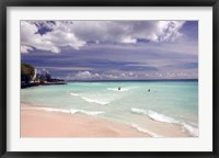 View of Dover Beach, Barbados, Caribbean Framed Print