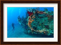 Wreck of the RMS Rhone, Coast of Salt Island, near Tortola, British Virgin Islands Fine Art Print