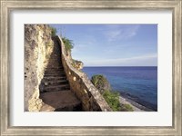 1,000 Steps Limestone Stairway in Cliff, Bonaire, Caribbean Fine Art Print