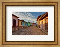 Early morning view of streets in Trinidad, Cuba Fine Art Print