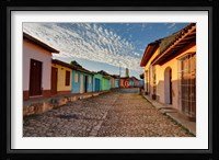 Early morning view of streets in Trinidad, Cuba Fine Art Print